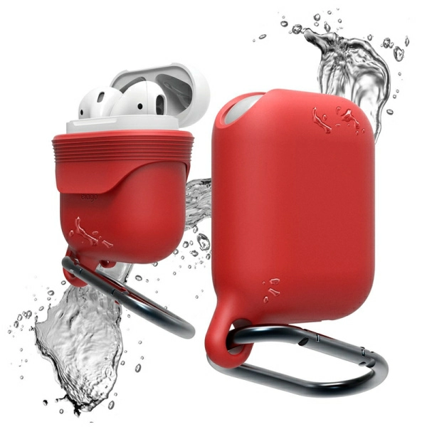 Водонепроницаемый чехол Elago AirPods Waterproof Hang Case для AirPods 2, цвет Красный (EAPWF-RD)