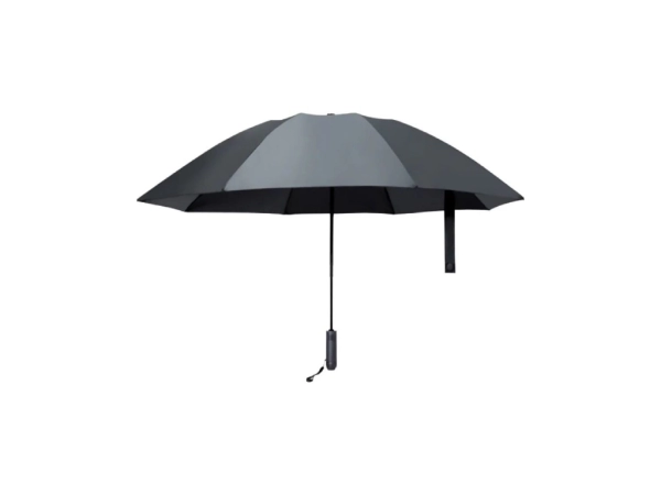 Зонт с фонариком U'REVO Automatic Reverse Folding Lighting Umbrella Чёрный