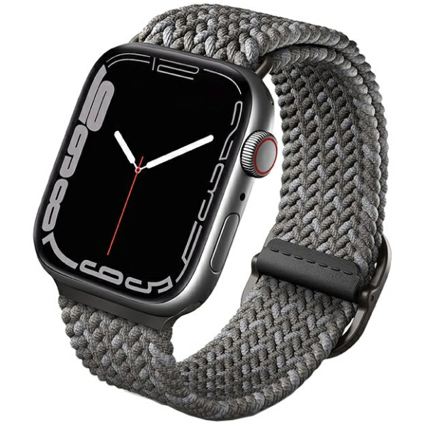Ремешок Uniq Aspen DE strap для Apple Watch 49/45/44/42 мм, цвет "Серая галька" (45MM-ASPDEPGRY)
