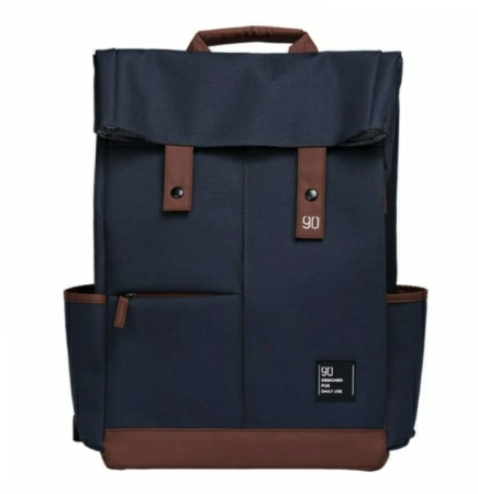 Влагозащищенный рюкзак Xiaomi 90 Points Vibrant College Casual Backpack, Dark Blue