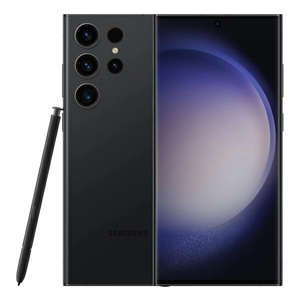 Смартфон Samsung Galaxy S23 Ultra (2023) 12/512Gb Phantom Black, чёрный фантом