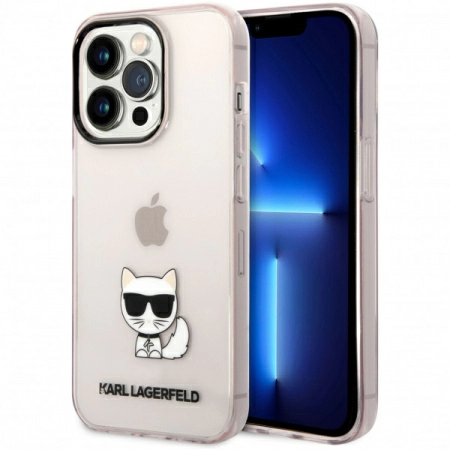 Чехол CG Mobile Karl Lagerfeld PC/TPU Choupette body Hard для iPhone 14 Pro Max, цвет Розовый (KLHCP14XCTTRI)
