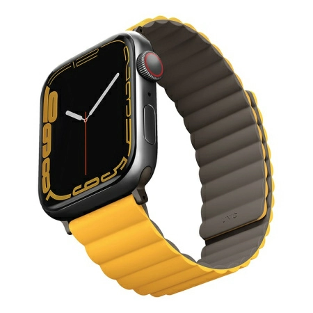 Ремешок Uniq Revix reversible Magnetic для Apple Watch 45/44/42mm, Mustard/Khaki (45MM-REVMUSKAK)