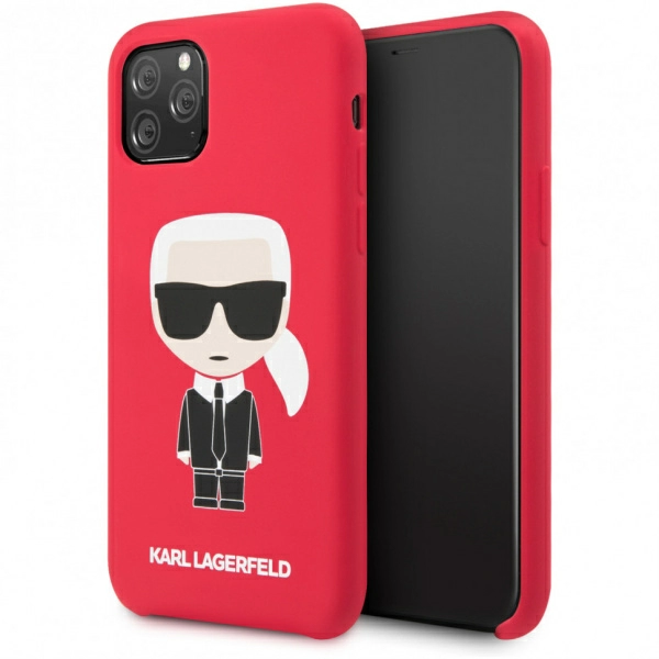 Чехол Karl Lagerfeld Liquid Iconic для iPhone 11 Pro Red, (KLHCN58SLFKRE)