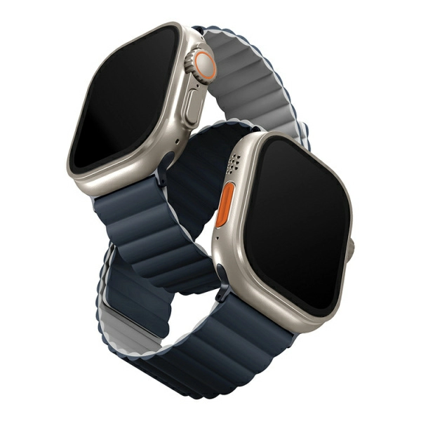 Ремешок Uniq Revix reversible Magnetic для Apple Watch 49/45/44/42 mm, цвет Storm Blue/Grey (49MM-REVSBLUAGRY)