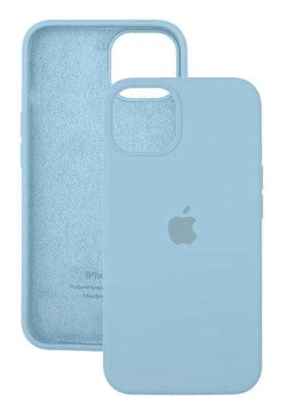 Чехол Silicone Case для iPhone 15 Plus Sky blue, цвет Небесно-голубой