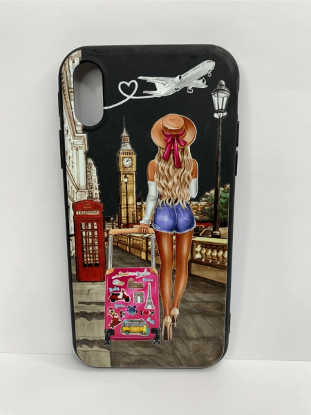 Чехол силиконовый для iPhone XR supreme Girl 2, цвет Черный