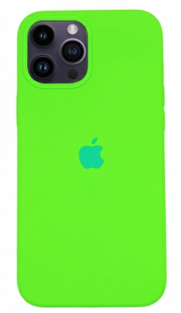 Чехол Silicone Case для iPhone 14 Pro Shiny Green, цвет Блестящий зеленый