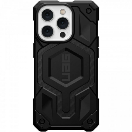 Чехол Urban Armor Gear (UAG) Monarch Pro for MagSafe Series для iPhone 14 Pro, цвет Карбон (Carbon Fiber) (114030114242)