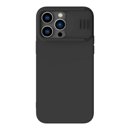 Чехол Nillkin CamShield Silky Silicone для iPhone 14 Pro , цвет черный (6902048249257)