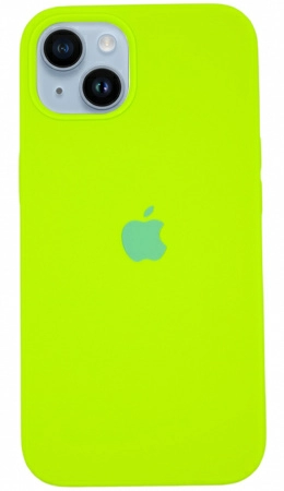 Чехол Silicone Case для iPhone 14 Shiny Green, цвет Блестящий зеленый