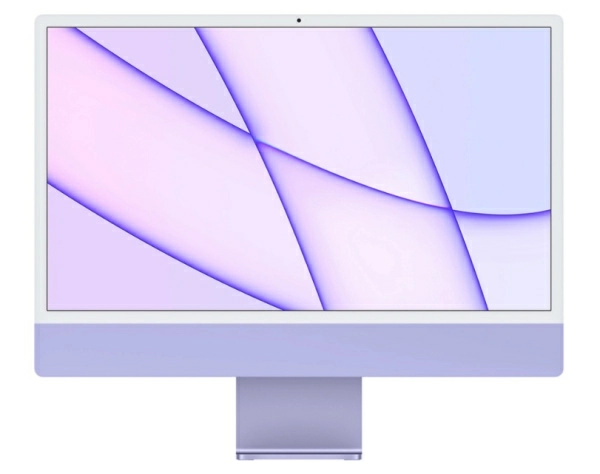 Apple iMac 24" (2021) Retina 4,5K/M1 8C CPU/7C GPU/8 ГБ/256 ГБ SSD Фиолетовый (Z130000BKRU/A)
