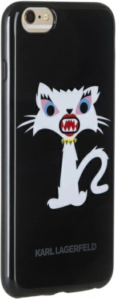 Чехол Karl Lagerfeld Monster Choupette Hard для iPhone 6 Plus/6S Plus Black, цвет Черный (KLHCP6LMC2BK)