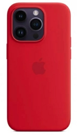 Чехол для iPhone 14 Pro Apple Silicone Case Lux MagSafe (Red)