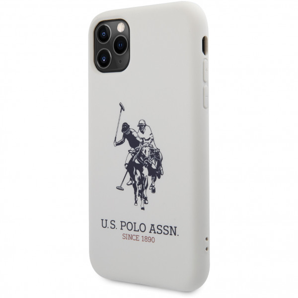 Чехол CG Mobile U.S. Polo Assn. Liquid silicone Big horse Hard для iPhone 11 Pro, цвет Белый (USHCN58SLHRWH)