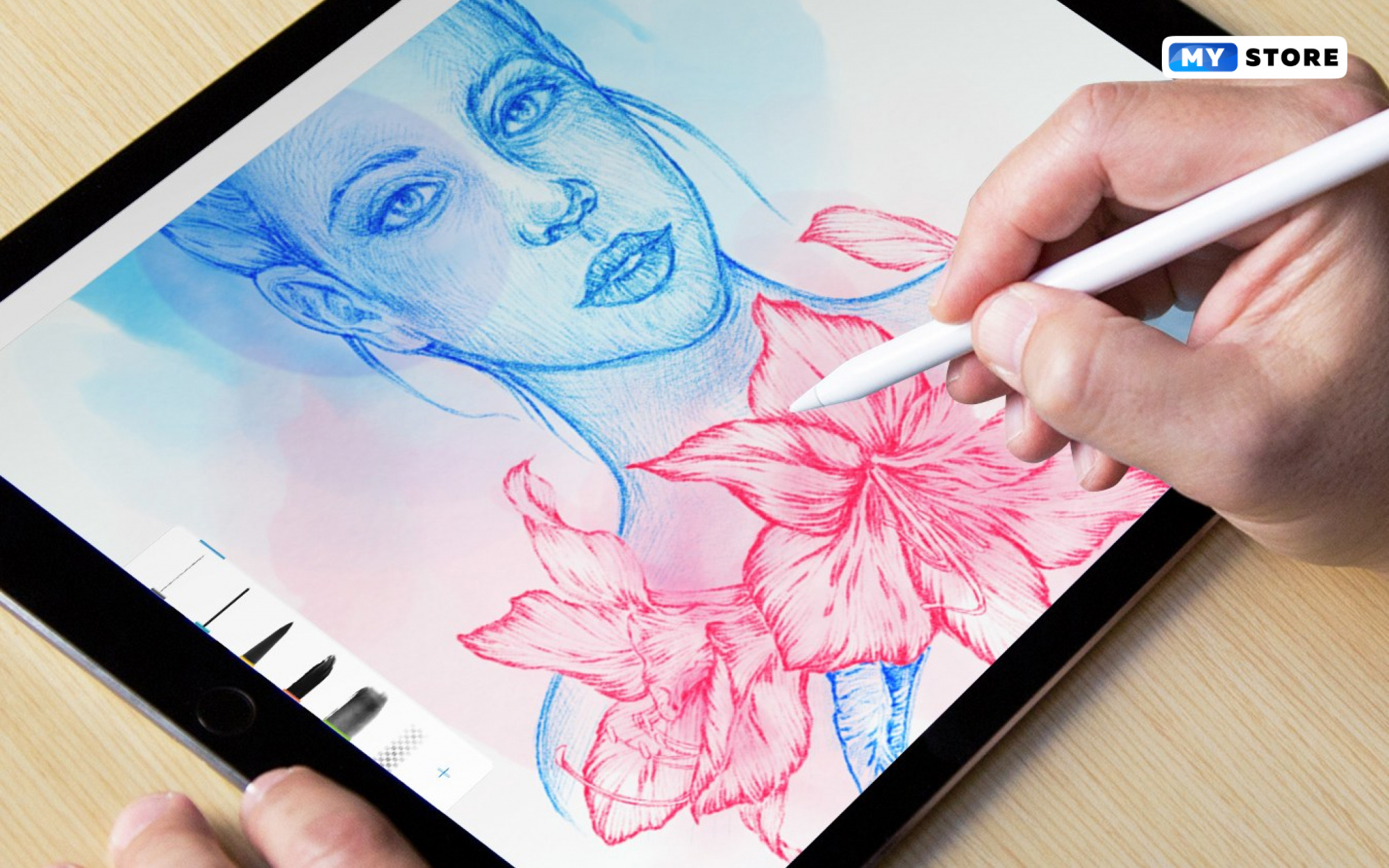 Рисовать цифровой. Procreate планшете IPAD. IPAD Air 2022 Apple Pencil. IPAD Apple Pencil Procreate. Скетчи на айпад.