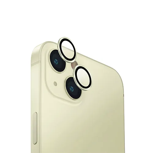 Стекло Uniq для iPhone 15/15 Plus OPTIX Camera Lens protector Aluminium Yellow (IP6.1-6.7(2023)-ALENSYEL)
