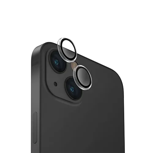 Стекло Uniq для iPhone 15/15 Plus OPTIX Camera Lens protector Aluminium Black (IP6.1-6.7(2023)-ALENSBLK)