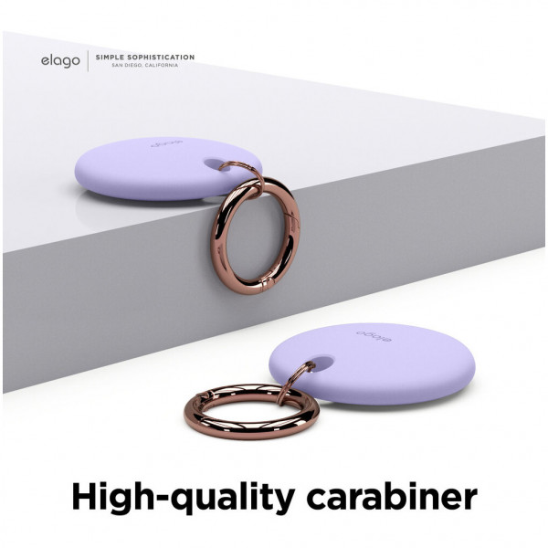 Чехол с карабином Elago AirTag Basic Case для AirTag, цвет Лавандовый (EATSC-BA-LV)
