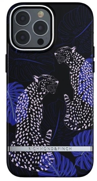 Чехол Richmond & Finch для iPhone 12/12 Pro FW21 Blue Cheetah, цвет Синий гепард (R47406)