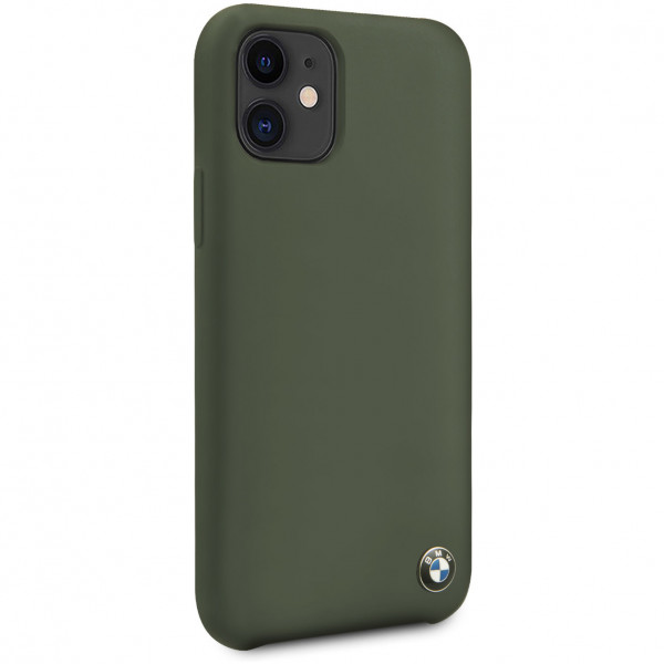 Чехол CG Mobile BMW Signature Liquid silicone Hard TPU для iPhone 11, цвет "Полночный зеленый" (BMHCN61SILMG)