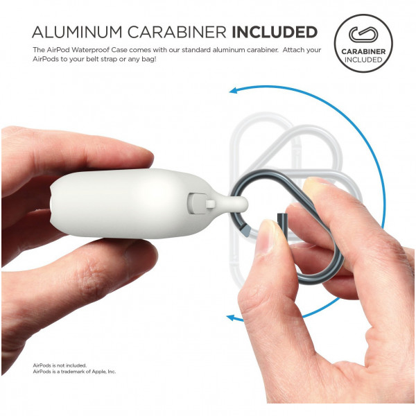 Водонепроницаемый чехол Elago Waterproof Hang Case для AirPods 2, цвет Белый (EAPWF-WH)