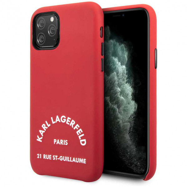 Чехол CG Mobile Karl Lagerfeld PU Leather Rue Saint Guillaume Hard для iPhone 11 Pro, цвет Красный (KLHCN58NYRE)