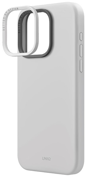 Чехол Uniq для iPhone 15 Pro Max LINO Chalk Grey (Magsafe)