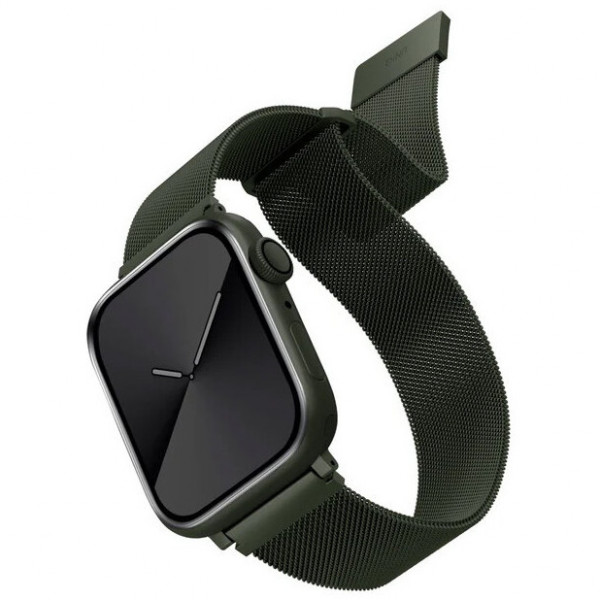 Ремешок Uniq Dante Strap Mesh Steel для Apple Watch 41/40/38 мм, цвет Зеленый (41MM-DANGRN)