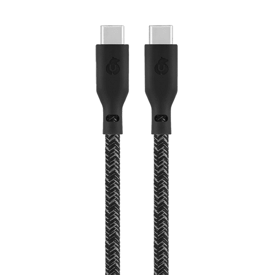 Кабель зарядный uBear Trend Cable USB-C/USB-C 2.4м, 140W, цвет черный (DC18BL24TR-CC)