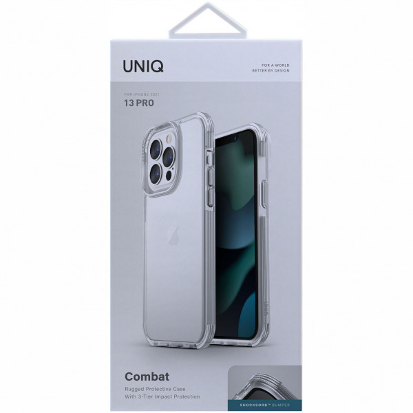 Чехол Uniq Combat для iPhone 13 Pro, цвет Прозрачный (IP6.1PHYB(2021)-COMCLR)