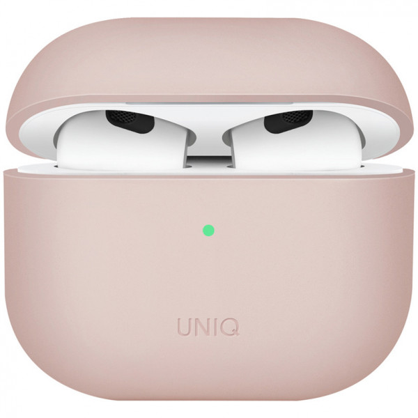 Чехол Uniq Lino Liquid silicone для AirPods 3, цвет Розовый (AIRPODS(2021)-LINOPNK)