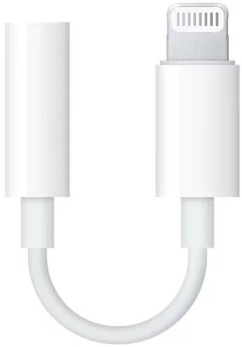 Оригинальный переходник для наушников Apple [Lightning - Jack 3.5mm] MMX62 (из комплекта)