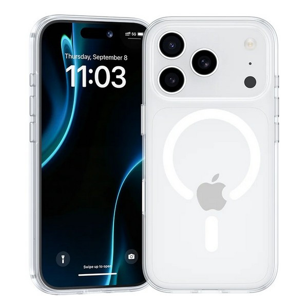 Чехол силиконовый Benks Crystal Case (MagSafe) для iPhone 17 Pro Max, прозрачный