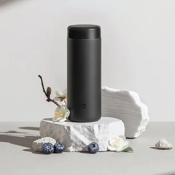 Термос Xiaomi Mijia Rice Home Thermos Cup Pocket Version 350ml, Черный (MJKDB01PL)