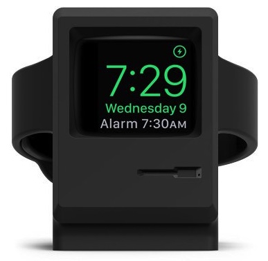 Силиконовая подставка Elago W2 Stand для Apple Watch, цвет Черный (EST-WT2-BK)