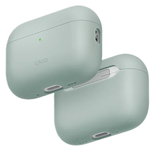 Чехол Uniq LINO Liquid silicone with handstrap Iceplant Green для Airpods Pro 3