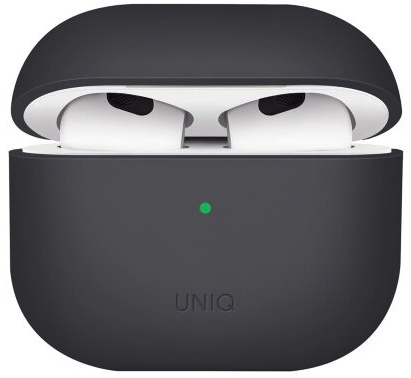 Чехол Uniq Lino Liquid silicone для AirPods 3, цвет Темно-серый (AIRPODS(2021)-LINOGRY)