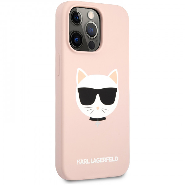 Чехол CG Mobile Karl Lagerfeld Liquid silicone Choupette Hard для iPhone 13 Pro, цвет Розовый (KLHCP13LSLCHLP)