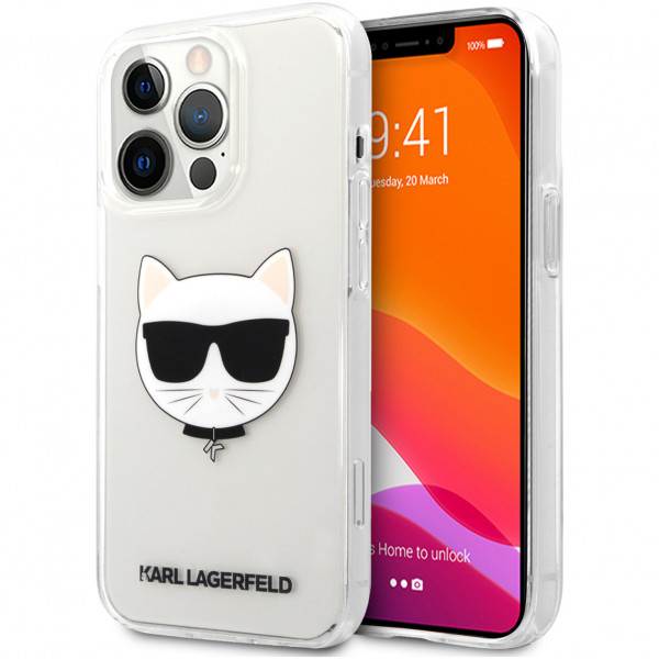 Чехол CG Mobile Karl Lagerfeld PC/TPU Choupette Hard для iPhone 13 Pro Max, цвет Прозрачный (KLHCP13XCTR)