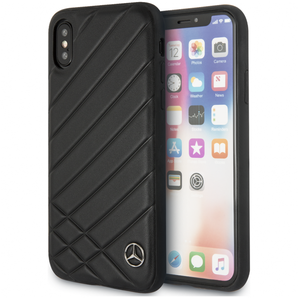 Чехол CG Mobile Mercedes Pattern II Hard Leather для iPhone X/XS, цвет Черный (MEHCPXCLIBK)