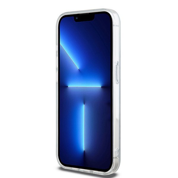 Чехол DKNY PC/TPU Repeat texture Tonal stripe Hard Blue (MagSafe) для iPhone 15 Pro Max, синий