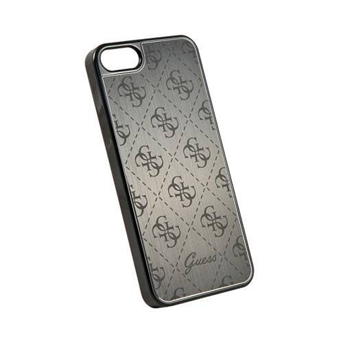 Чехол Guess ALUMINIUM PLATE Hard для iPhone 5/5S/SE Black, цвет Черный (GUHCPSEMEBK)