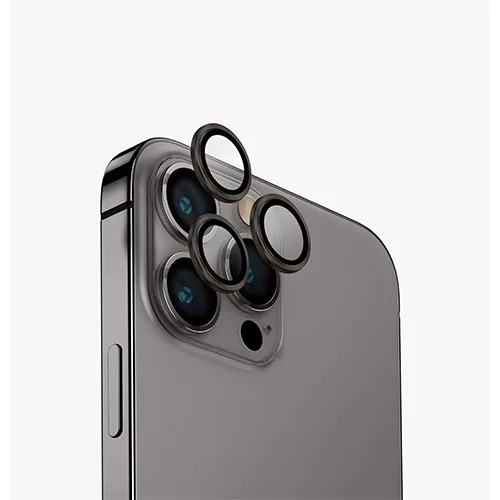 Стекло Uniq для iPhone 15 Pro OPTIX Camera Lens protector Aluminium Grey (IP6.1P(2023)-ALENSGRY)