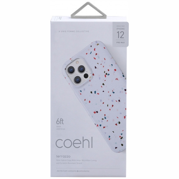 Чехол Uniq COEHL Reverie для iPhone 12 Pro Max, цвет Белый (IP6.7HYB(2020)-TEZWHT)