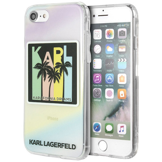 Чехол CG Mobile Karl Lagerfeld TPU Kalifornia Dreams Hard для iPhone 7/8/SE 2020, цвет Переливающийся (KLHCI8IRKD)