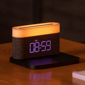 Ночник с беспроводной зарядкой и будильником Xiaomi VFZ Led Lamp Wireless Charger Black (C-WCLL-C02)