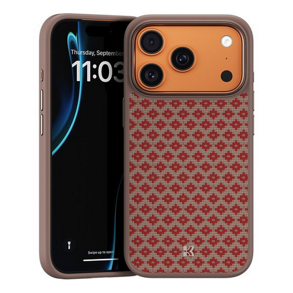 Усиленный чехол Benks ArmorGrid ArmorPro Case built with Kevlar для iPhone 17 Pro Max Orange