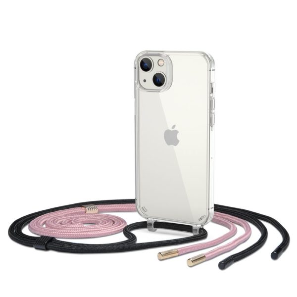 Чехол Tech-Protect Flexair Chain для iPhone 14, цвет Черный розовый