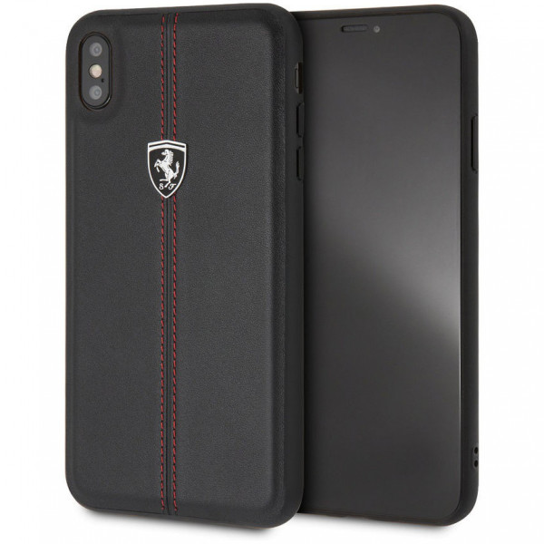 Чехол CG Mobile Ferrari Heritage W Hard Leather для iPhone XS Max, цвет Черный (FEHDEHCI65BK)